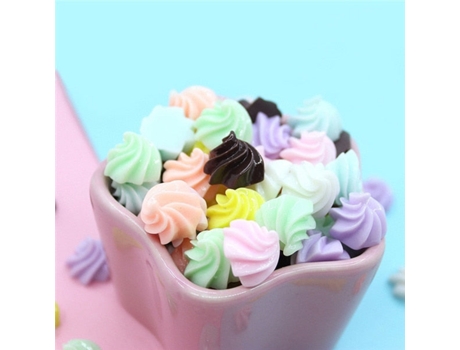 Mini helado de caramelo lindo juguete de dibujos animados para slime arcilla encanto caja del teléfono muñeca juguete decoración de bricolaje - aCa...