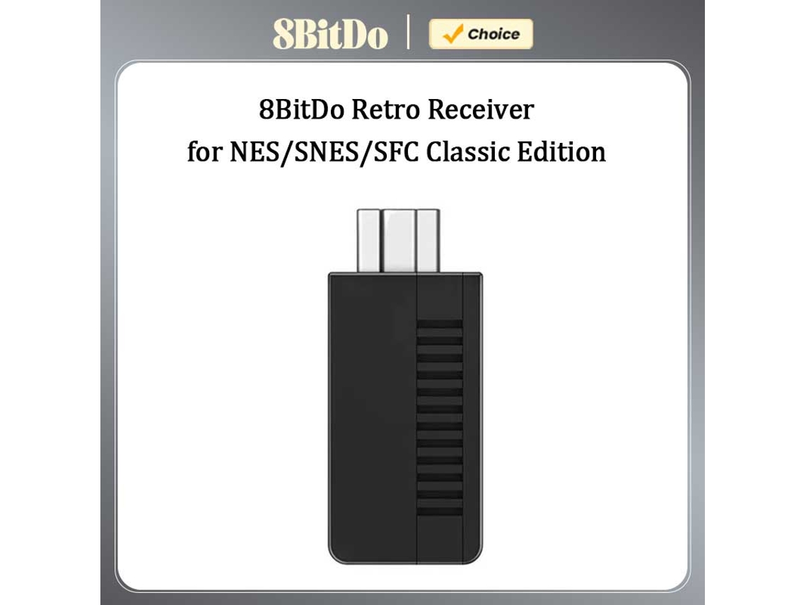 Adaptador Bluetooth para consolas clásicas Mini NES, SNES y SFC. Receptor portátil ideal para accesorios de juegos retro. Aeuzwr