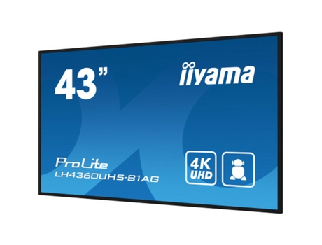 Monitor IIYAMA LH4360UHS-B1AG (Negro - LED - 43" - 4K Ultra HD)