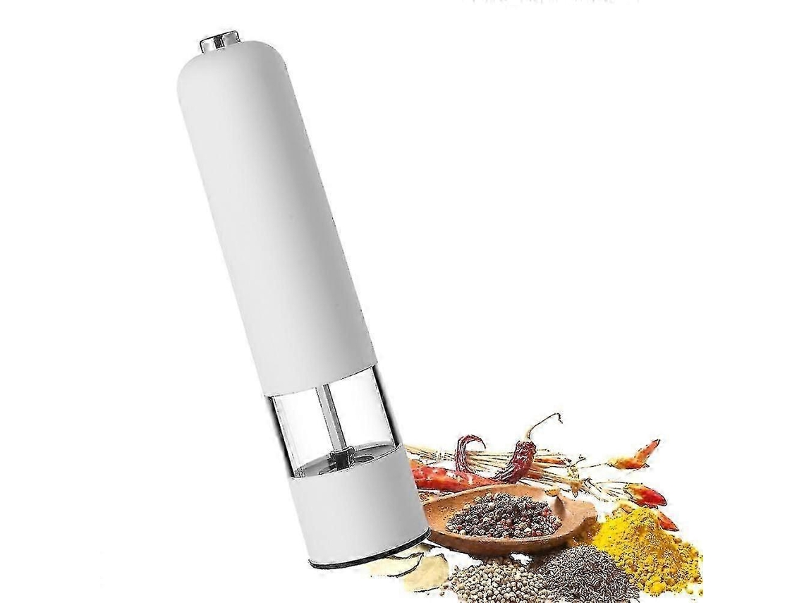 Molinillo de sal y pimienta eléctrico automático Rosewell, recargable, de acero inoxidable, con batería y luz.