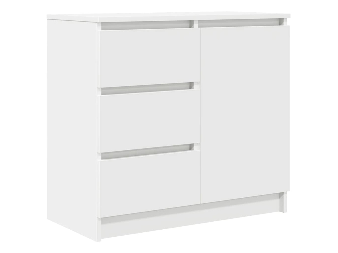 Maison Exclusive - Aparador Con Cajón Blanco 71x35x65 Cm Madera De Ingeniería