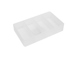 Caja De Almacenamiento Multifuncional Transparente De Plástico Con Divisoria Para Cosméticos Xl Vante