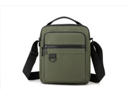 Bolso bandolera/de hombro para hombre (verde militar) Sencillo y elegante