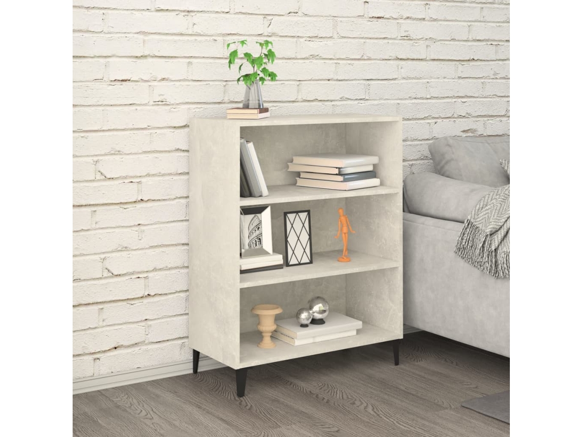 Aparador De Madera Contrachapada Gris Hormigón 69,5x32,5x90 Cm