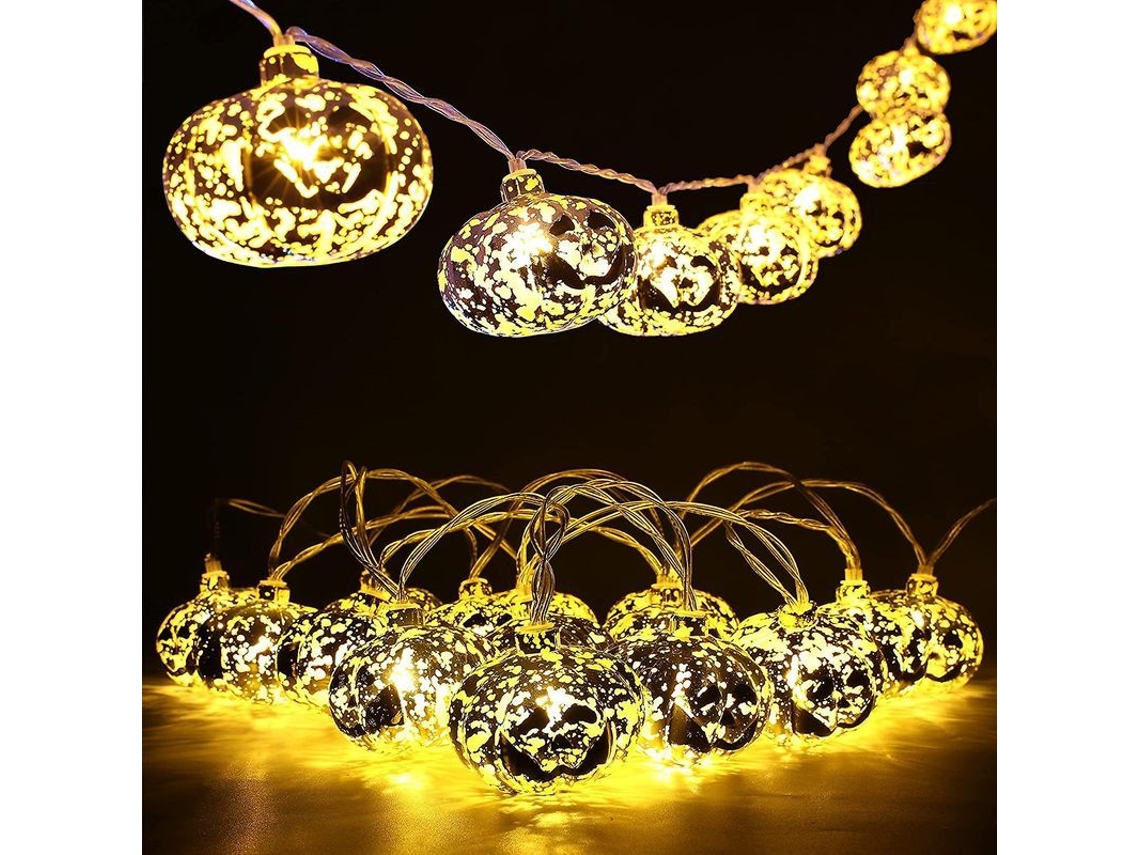 Luzes de Fio com 20 Leds, 2 Modos, Operadas por Bateria, Decoração Interior e Janela