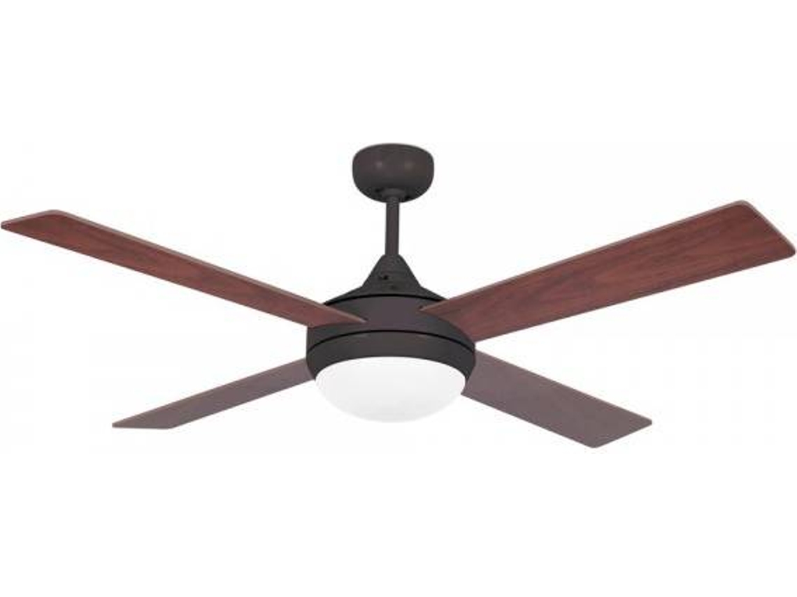 Ventilador de Techo FARO BARCELONA Icaria Marrón (60 W - Diámetro 132 cm)