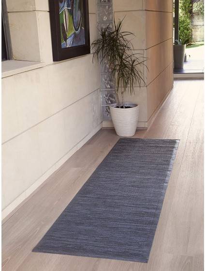 Alfombra Vinilo Lisa Gris 67x200 cm