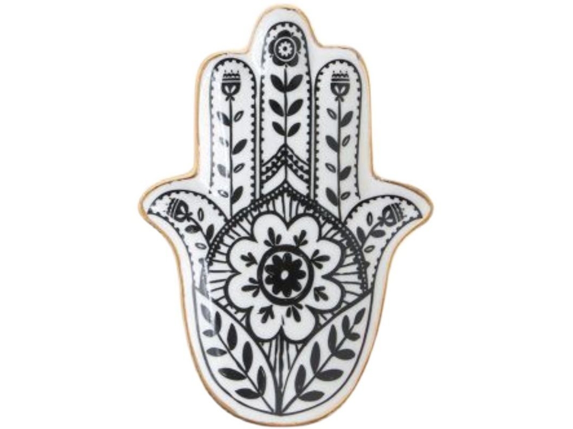 Plato Pequeño Decorativo De Cerámica Para Joyas, Anillos, Pulseras Y Accesorios T Nbl