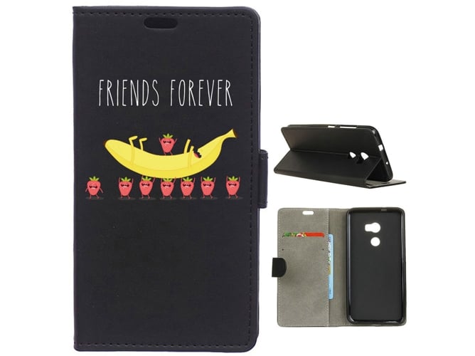 Funda HTC One X10 BECOOL Banana y Fresa Multicolor