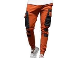 2026-pantalones Cargo Casual Para Hombre Jogging Deportivos Pantalones De Chándal Ddq 3xl Naranja