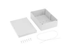 2026velora-caja De Unión Plástica Blanca Resistente Al Agua 263x185x95mm Para Proyectos Diy