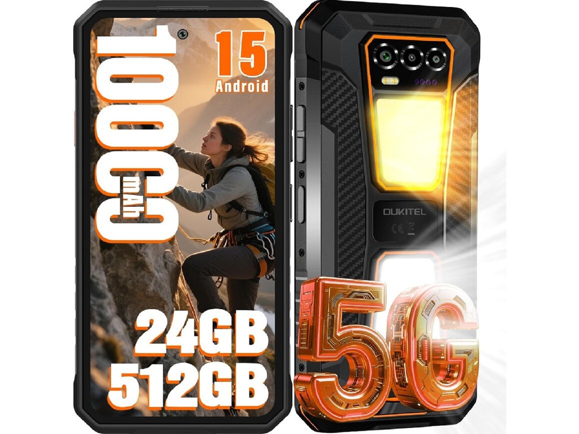 Oukitel Wp58 Pro 5g 10000mah 24gb Ram 512gb Rom Doble Linterna Camping Ip68/ip69k Android 15