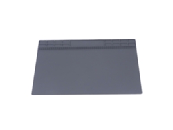Tapete de reparo isolante e antiderrapante de silicone com compartimento para guardar celular e tablet.