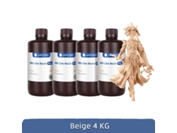 Resina 3D Anycubic, disponible en varios colores, alta precisión para impresión LCD, beige - 4 kg