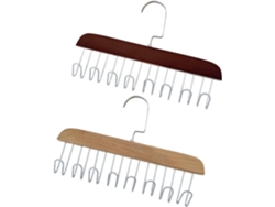 Percheros Madera 8 Ganchos Ahorran Espacio Colgar Corbatas Bufandas Cinturones Sombreros Camisetas Mangas