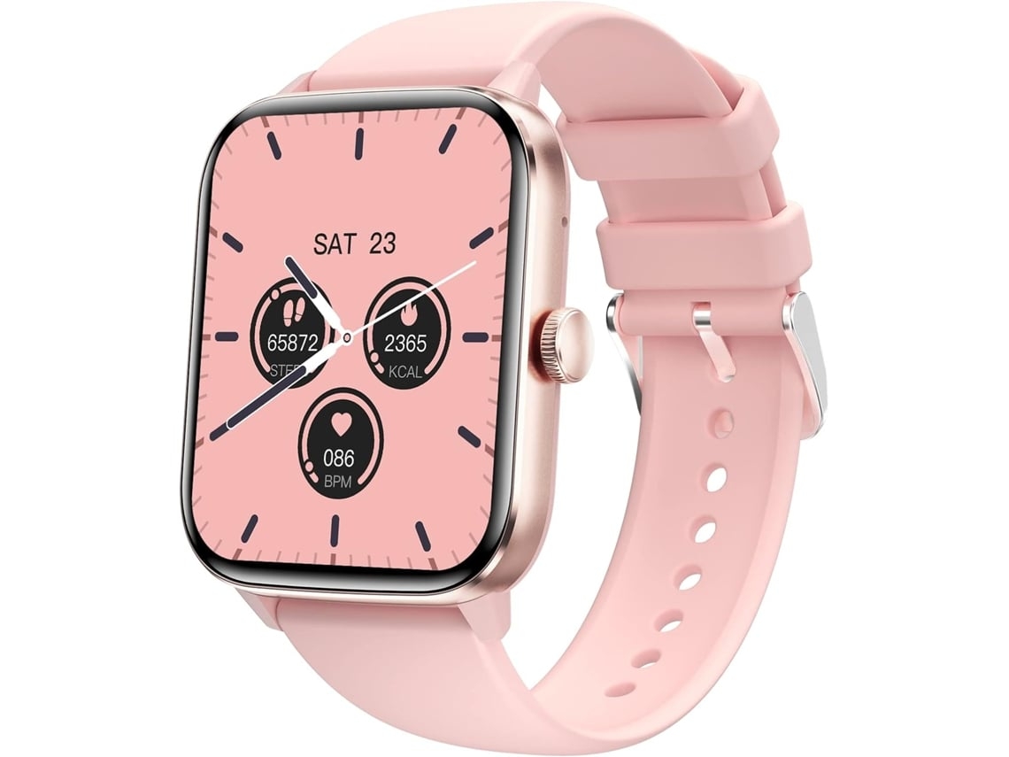 Smartwatch Hace/Responde Llamadas Fitness Watch 2 0 Más de 100 Modos Deportivos Rosa YEMAESRE