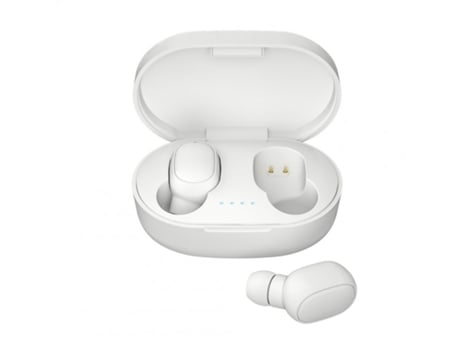 Auriculares Bluetooth True Wireless Auricular Estéreo A6S Compatible con Iphone Xiaomi Huawei Blanco