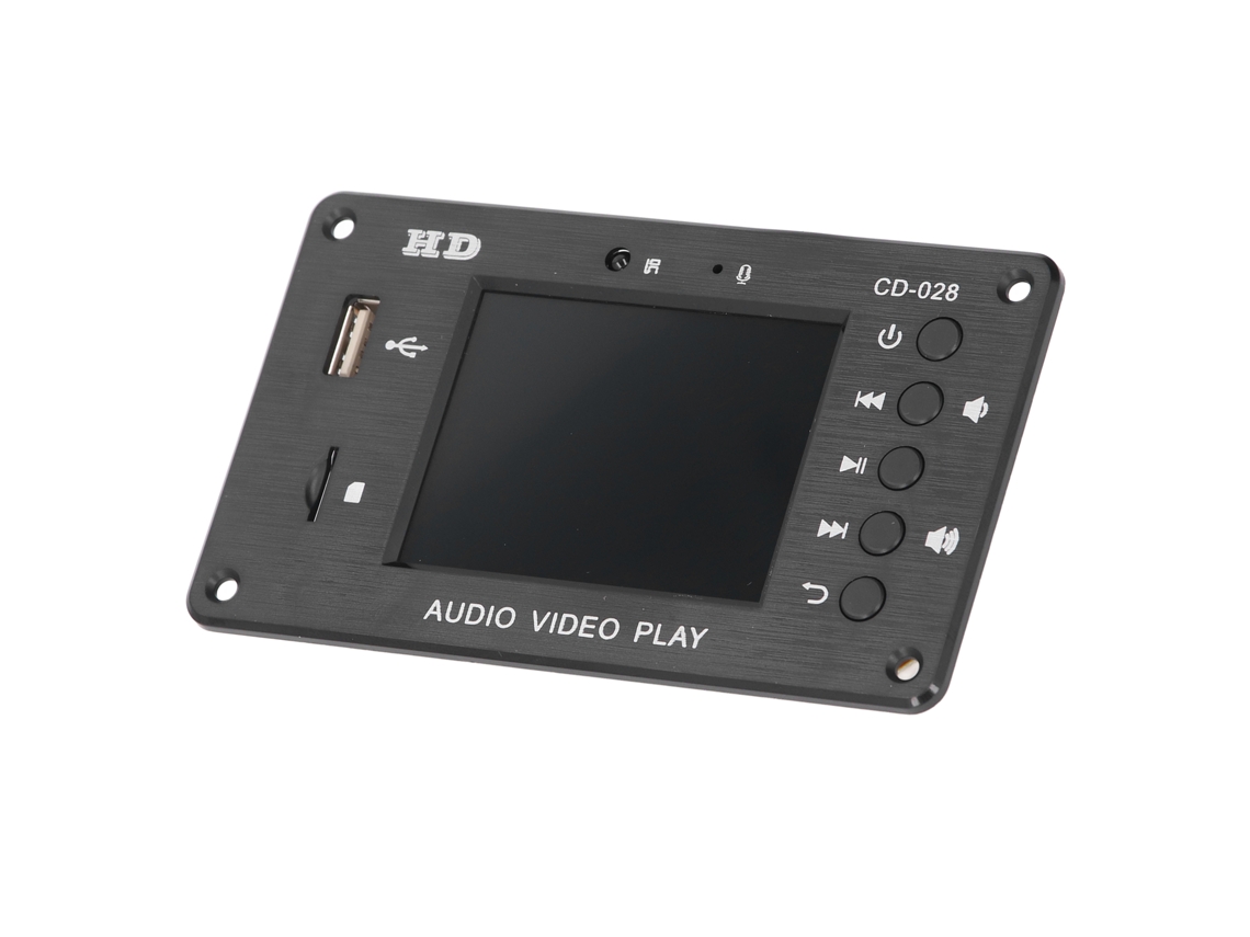Placa Decodificadora Mp5 Com Tela Tft 2.8 Polegadas Decodificação Sem Perda Usb Bt Player Mídia