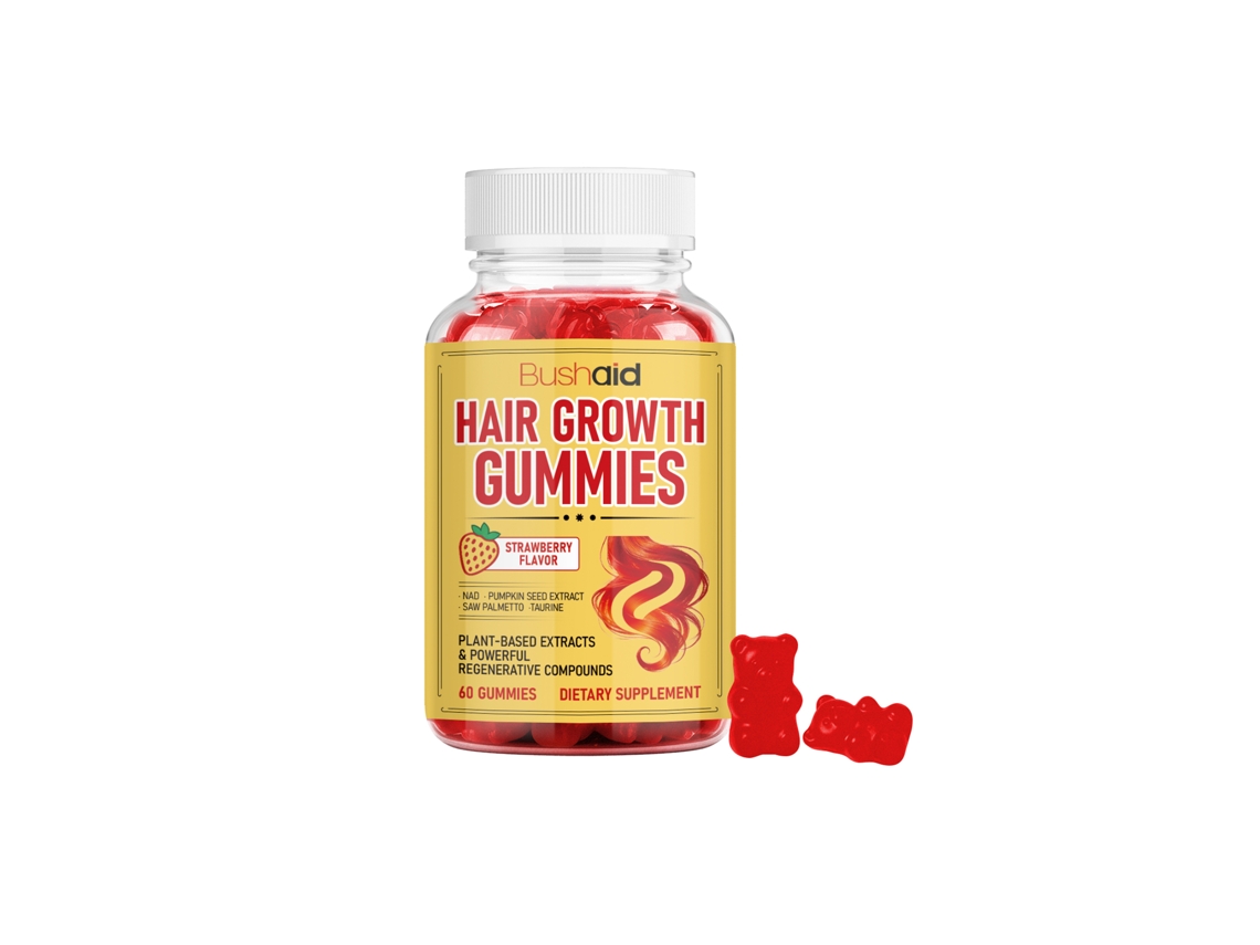 Gomitas de alto rendimiento para el cuidado del cabello y un cabello sano.