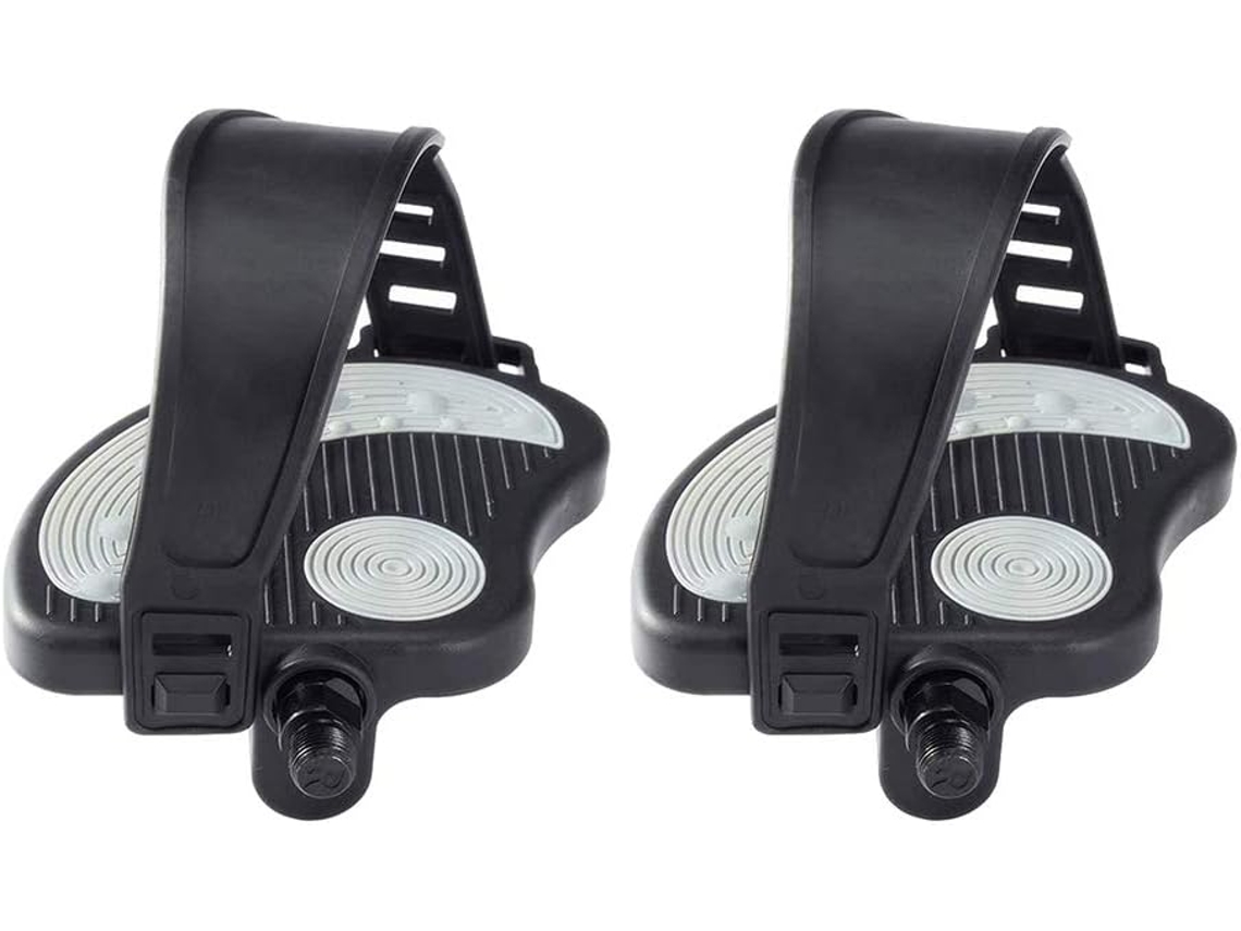 Pedales para bicicleta ergométrica con correas para bicicletas de interior y ergométricas Gokoco