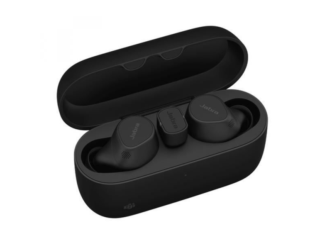 JABRA Evolve2 Buds Ms Auriculares Inalámbricos con Micrófono Bluetooth y Cancelación Activa de Sonido Negros