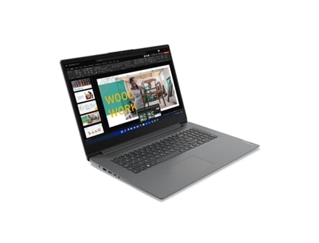 Laptop LENOVO V17 (Gris - 16 GB RAM - 512 GB SSD - 17,3" - Qwerty Español - Intel)