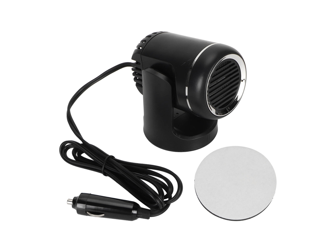 Calefactor portátil para coche Mali 2 en 1 de 12 V y 120 W con ventilador giratorio para calefacción y refrigeración, y enchufe para encendedor de cigarrillos.