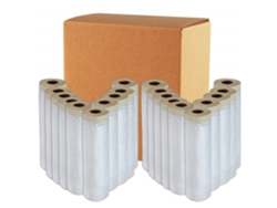 Caja 20 Rollos De Plastico Con Cinta 80 180 Cm X 22,5 Mts