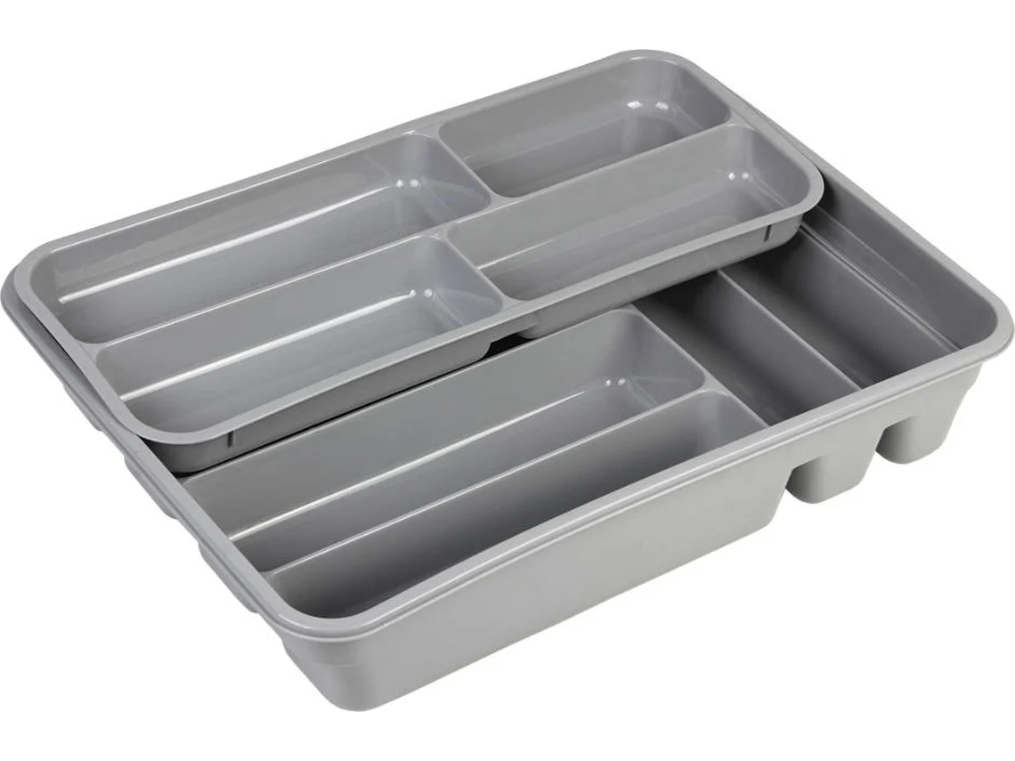 Cubertero Modelo Romero Gris 40X30X7 Dos Alturas Venta Unitaria