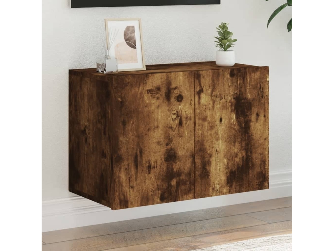 Mueble Para Tv | Armario Para Tv | Gabinete De Tv De Pared Roble Ahumado 60x30x41 Cm