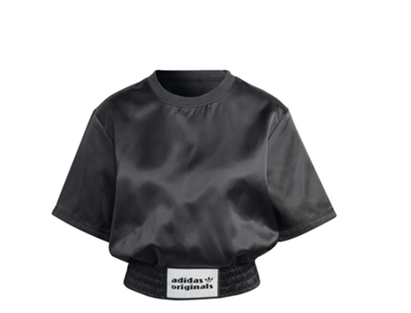 Camiseta de Mujer ADIDAS Corta Negro (M)