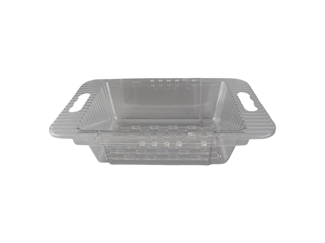 Recogedor de frutas y verduras moderno, telescópico y de plástico transparente para lavavajillas