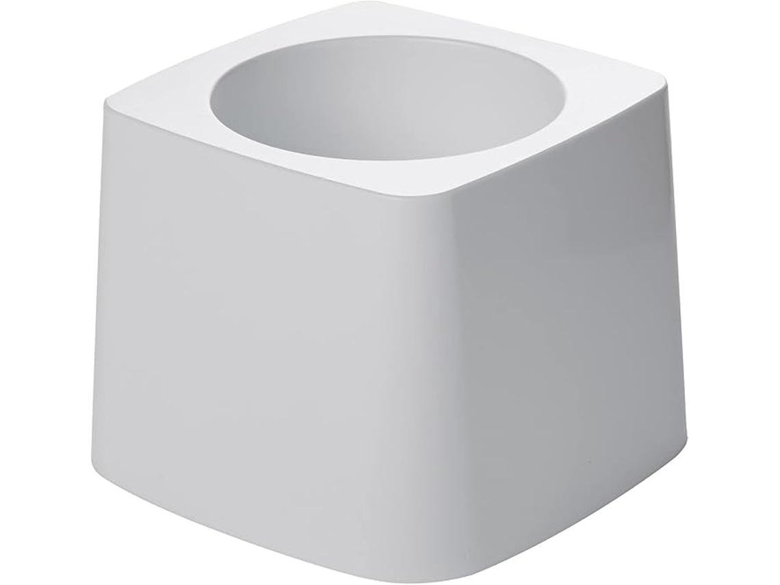 Soporte De Plástico Blanco Para El Cepillo Del Inodoro