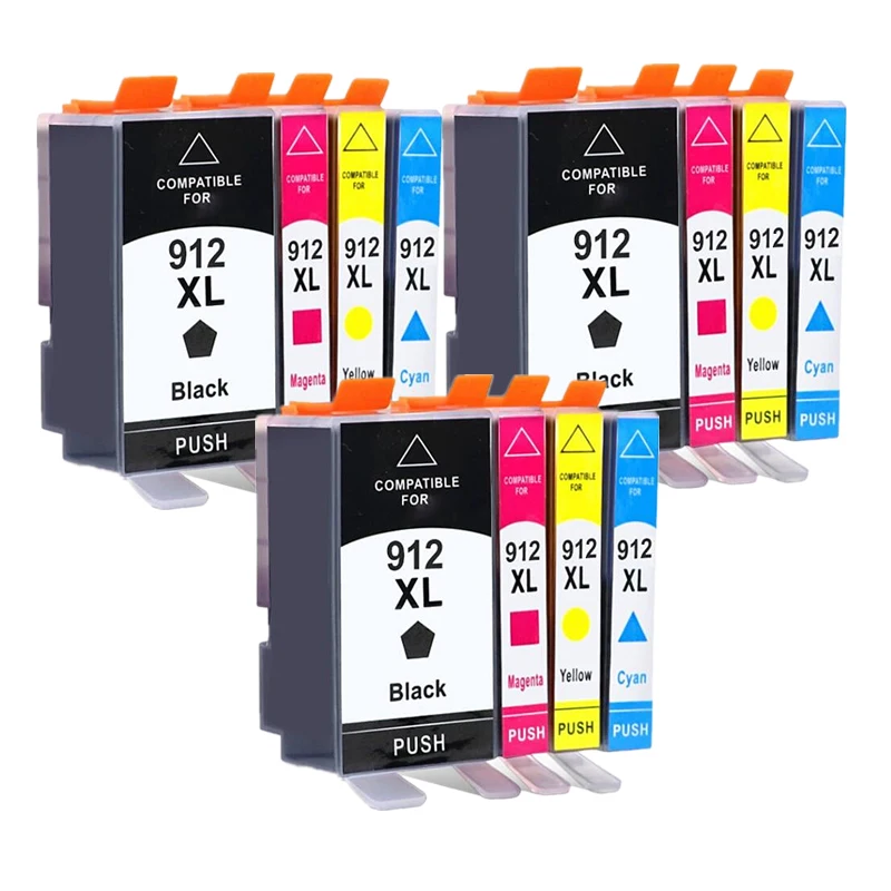 3setpara Hp 912 912xl Para Cartucho De Tinta Hp912 Officejet 8010 8012 8013 8014 8015 8017 8018 8020 8022 8023 8024 8025