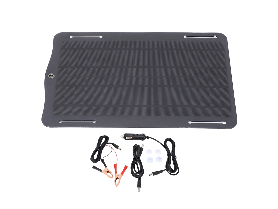 Panel Solar Portátil De Silicio Monocristalino De 18 V Y 10 W Para Baterías De Coche, Motocicleta, Tractor Y Barco De 12 V A 18 V.