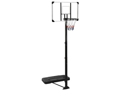 Canasta de baloncesto policarbonato transparente 256-361 cm VIDAXL