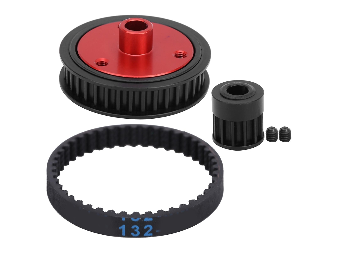 Juego de tornillos para eje de transmisión por correa RC para Axial SCX I II Vs410 Vayotoy (negro)