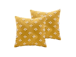 Juego De 2 Fundas De Cojín Con Estampado Jacquard Romboidal, 45 X 45 Cm
