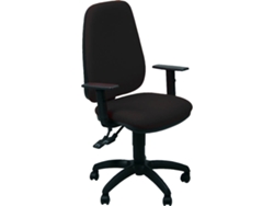 Silla de Escritorio Operativa UNIST Sincro Tete Brazos ajustables (Negro - Tapizada)