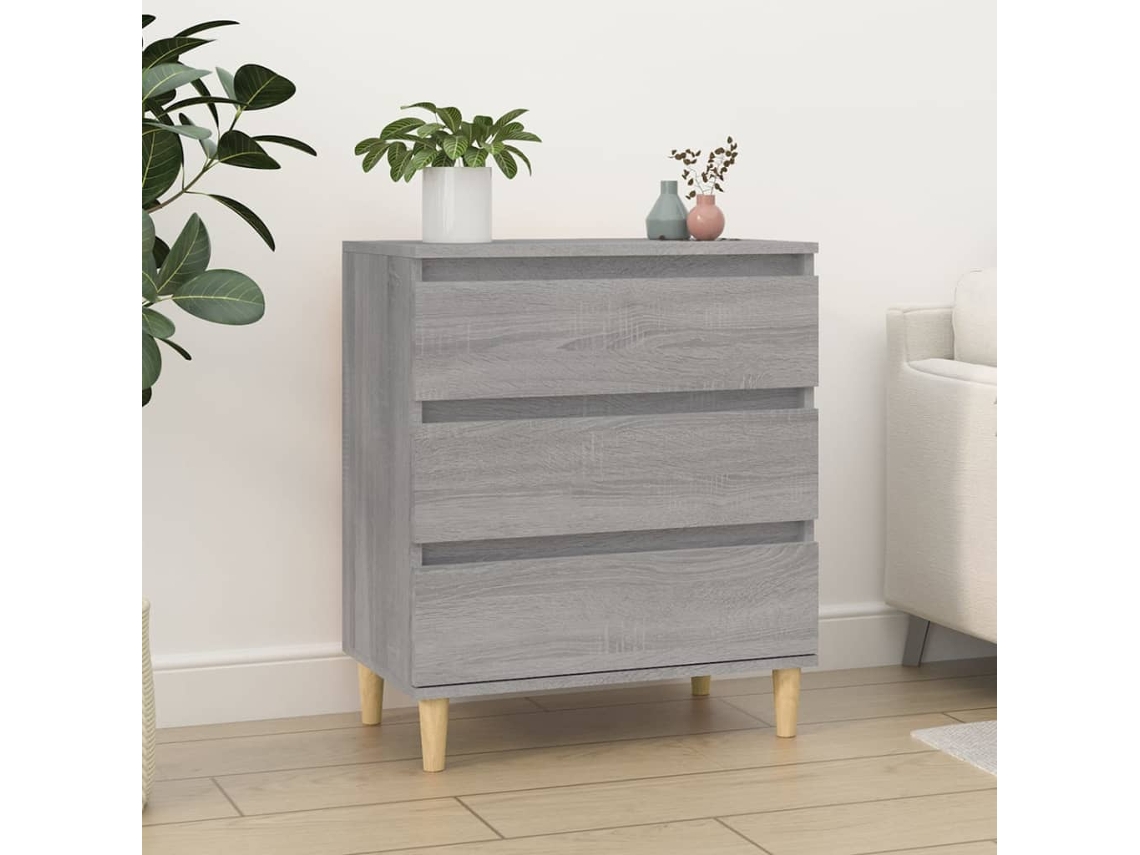 Lovely Home Aparador 60X35X70 Cm Derivados de Madera Gris Sonoma