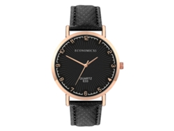 Reloj De Pulsera De Cuarzo Con Correa De Pu Y Esfera Redonda Para Hombre Y Mujer.