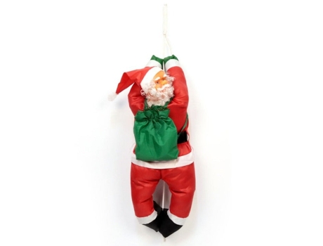 Papá Noel en Escalera Santa Adorno Colgante para Árboles de Navidad Decoración Navidad 60cm Santax1 Cuerda SELEOK