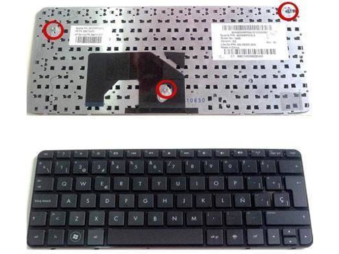 Teclado para Portátil HP Mini 210, 210-1000 Sin Marco