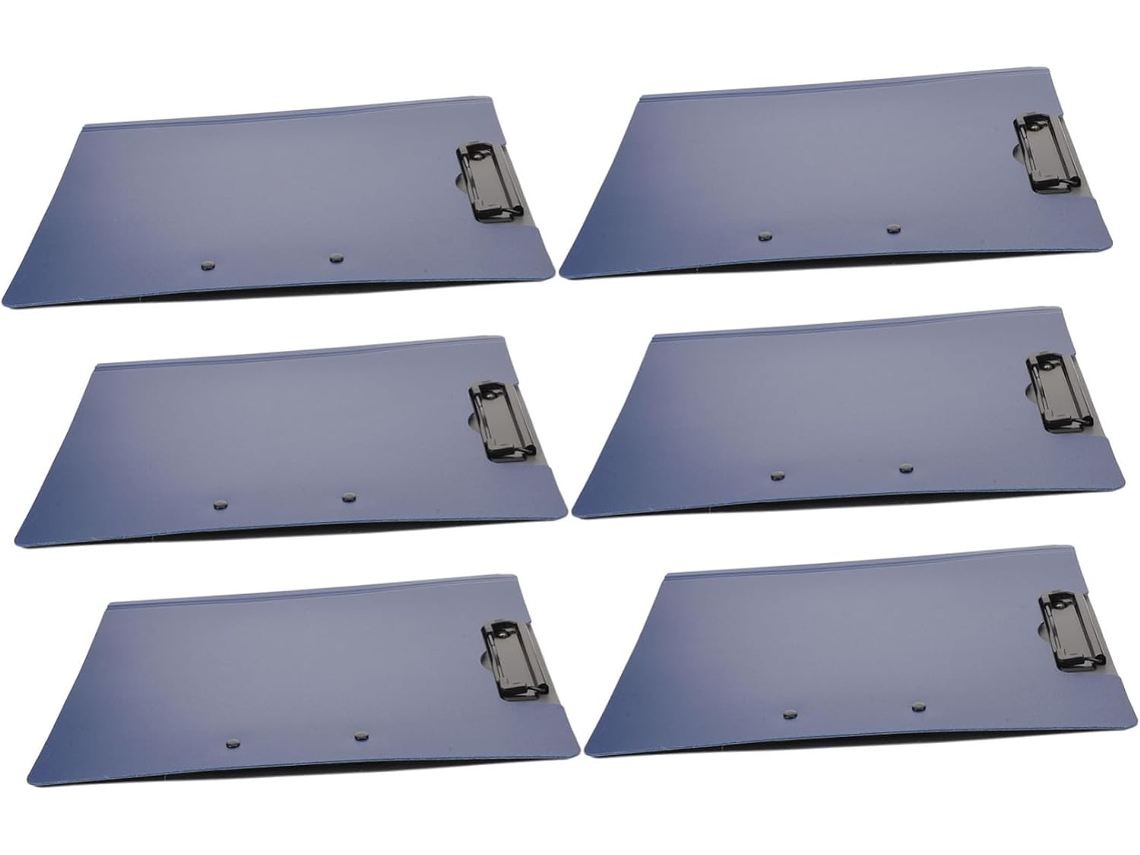 Organizador De Escritorio Plegable De 6 Piezas Con Doble Clip, Ideal Para Notas Y Documentos.