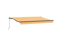 Toldo retráctil Vidaxl color arena, 300 x 250 cm, poliéster y acero.