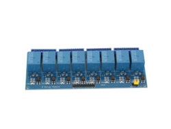 Módulo De Relés De 8 Canales Con Aislamiento Por Optoacoplador, Control Plc, 5 V, Placa Azul.