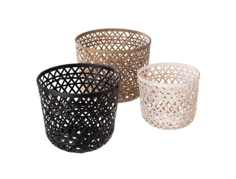 Macetero 45 x 45 x 37 cm Bambú (3 Unidades) BIGBUY GARDEN