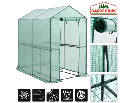 Invernadero PE 190x186x120cm con 2 Niveles