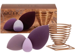 Esponjas de Maquillaje TECHNIC 3 Blenders + Holder Set