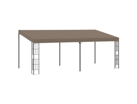 MAISON EXCLUSIVE Cenador con montaje en la pared gris taupe 6x3 m